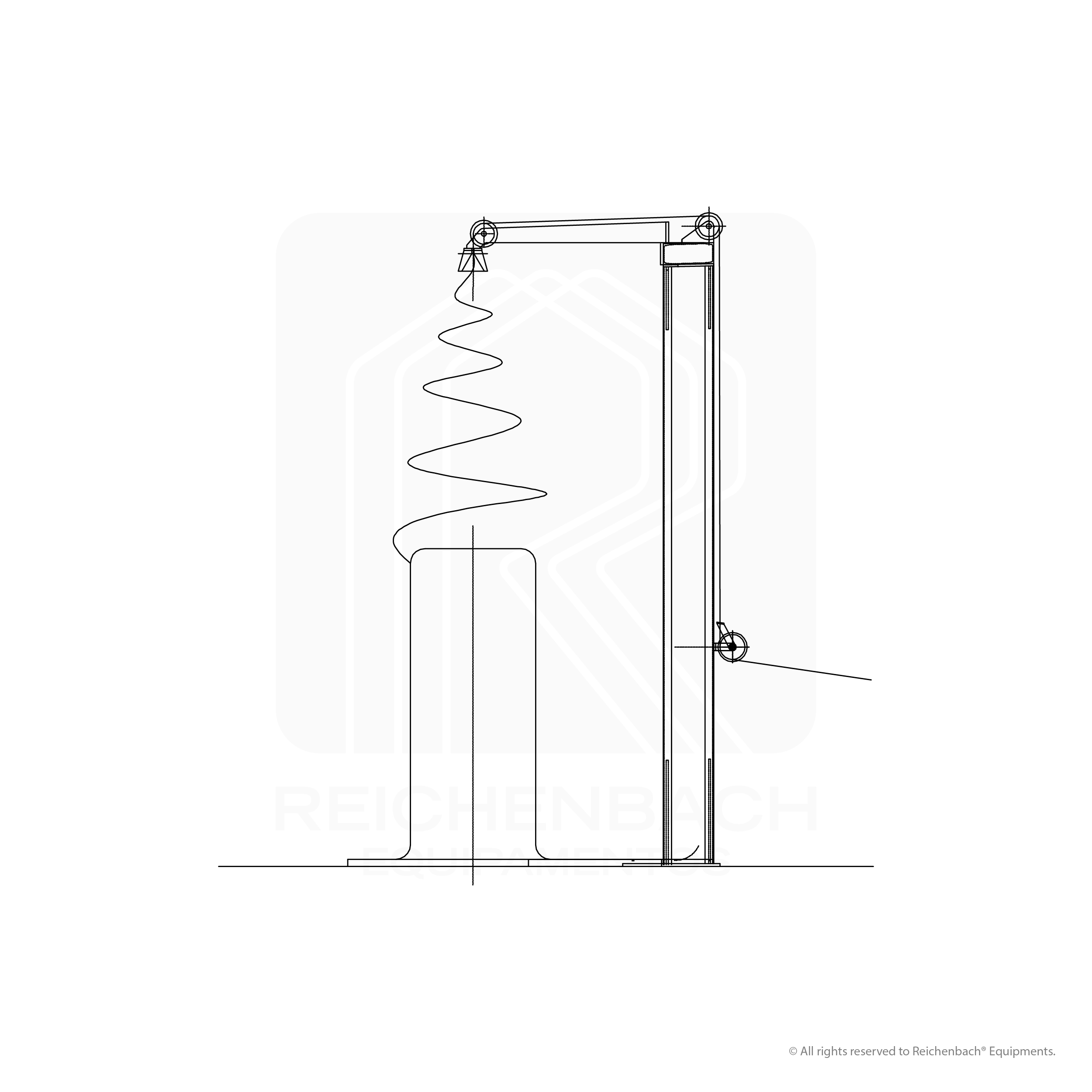 02 – Vertical Wire Unwinder Housed in Baskets Sigle